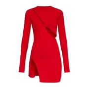 Asymmetrische jurk met uitsparingen The Attico , Red , Dames
