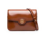 Omkeerbare Schoudertas - Robinson Spazzolato Tory Burch , Brown , Dame...