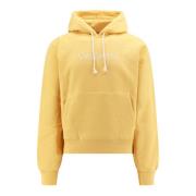 Biologic Cotton Oversize Sweatshirt Saint Laurent , Yellow , Dames