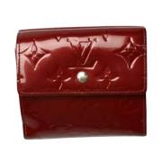 Pre-owned Leather wallets Louis Vuitton Vintage , Red , Dames