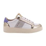 Leren Sneakers met Suède Banden Saint Sneakers , Multicolor , Dames