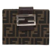 Pre-owned Canvas home-office Fendi Vintage , Brown , Dames