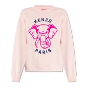 Sweatshirt met logo Kenzo , Pink , Dames