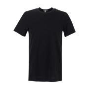 Klassiek Katoenen T-shirt James Perse , Black , Heren