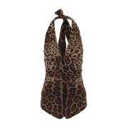 Leopard Badpak Dolce & Gabbana , Brown , Dames