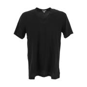 Klassiek Katoenen T-shirt James Perse , Black , Heren