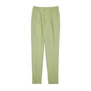 Sage Green Twill Suit Broek Fendi , Green , Heren