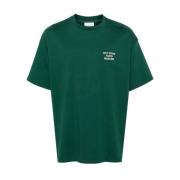 Bosgroene Slogan T-shirts en Polos Drole de Monsieur , Green , Heren