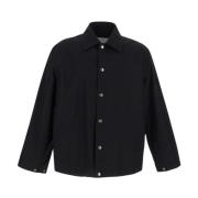 Katoenen Jas met Lange Mouwen Jil Sander , Black , Heren