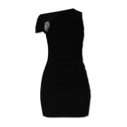 Mini jurk met plooien Alexander McQueen , Black , Dames