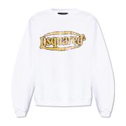 Sweatshirt met logo Dsquared2 , White , Heren