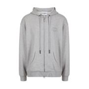 Grijze hoodie met logo Iceberg , Gray , Heren