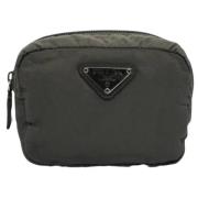 Pre-owned Fabric clutches Prada Vintage , Gray , Dames