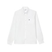 Witte Overhemden voor Heren Lacoste , White , Heren