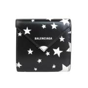 Pre-owned Leather wallets Balenciaga Vintage , Black , Dames