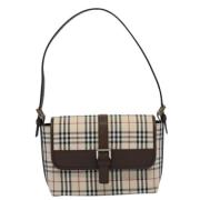 Pre-owned Fabric shoulder-bags Burberry Vintage , Beige , Dames