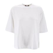 Crêpe Effect Semi-Transparante Blouse Fabiana Filippi , White , Dames