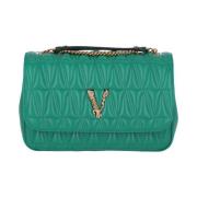 Groene Tassen - Stijlvolle Collectie Versace , Green , Dames