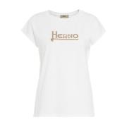 Witte T-Shirts Polos voor Dames Herno , White , Dames