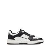 Zwarte Sneakers met Logo Detail Valentino Garavani , Black , Heren