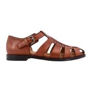 Leren Sandalen met Enkelband Church's , Brown , Heren