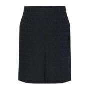 Zwarte Zijden Bermuda Shorts Valentino Garavani , Black , Heren