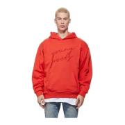 Logo-geborduurde hoodie in rood van Young Poets Society Young Poets , ...