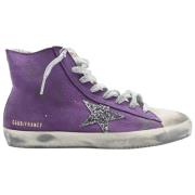 Paarse Glitter Sneakers - Geen Authenticiteitskaart Golden Goose , Pur...