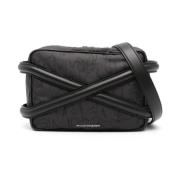 Zwarte Harnastas met Logodetail Alexander McQueen , Black , Heren