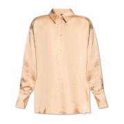 Satijnen shirt Fabiana Filippi , Beige , Dames