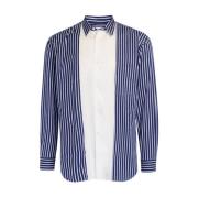 Blauw-wit gestreept overhemd Comme des Garçons , Blue , Heren