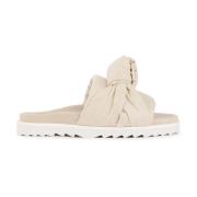 Ivoor Knot Sandaal Inuikii , Beige , Dames