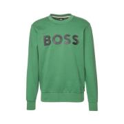 Casual Crewneck Sweatshirt Hugo Boss , Green , Heren