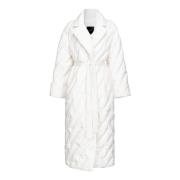 Gewatteerde Wraparound Donsjas Pinko , White , Dames