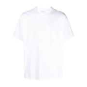 Witte Jacquard Logo T-shirt Burberry , White , Heren