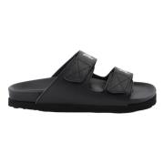 Slippers met dubbele band Palm Angels , Black , Dames