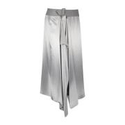 Satijnen rok met verstelbare riem Fendi , Gray , Dames