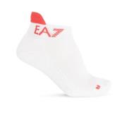 Sokken met logo Emporio Armani EA7 , White , Dames