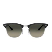 Rb3716 Zonnebril Clubmaster Metaal Gepolariseerd Ray-Ban , Black , Dam...