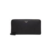 Portemonnee met logo Emporio Armani , Black , Heren