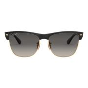 Rb4175 Zonnebril Clubmaster Oversized Gepolariseerd Ray-Ban , Gray , H...