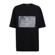 Main Lab hologram T-shirt Balmain , Black , Heren