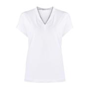 Witte T-shirt voor Heren Brunello Cucinelli , White , Dames