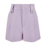 Lila Shorts Twinset , Purple , Dames