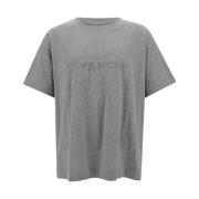 Grijze T-shirts en Polos met Boxy Short Sleeve Fulmine Givenchy , Gray...