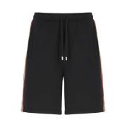 Zwarte Bermuda Shorts van Katoen met Elastische Taille Lanvin , Black ...