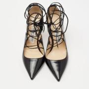 Pre-owned Leather heels Jimmy Choo Pre-owned , Black , Dames