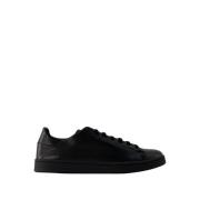 Zwarte Leren Stan Smith Sneakers Y-3 , Black , Heren