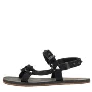 Pre-owned Canvas sandals Valentino Vintage , Black , Dames