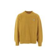 Gele Sweater van Moncler Genius x Palm Angels Moncler , Yellow , Heren